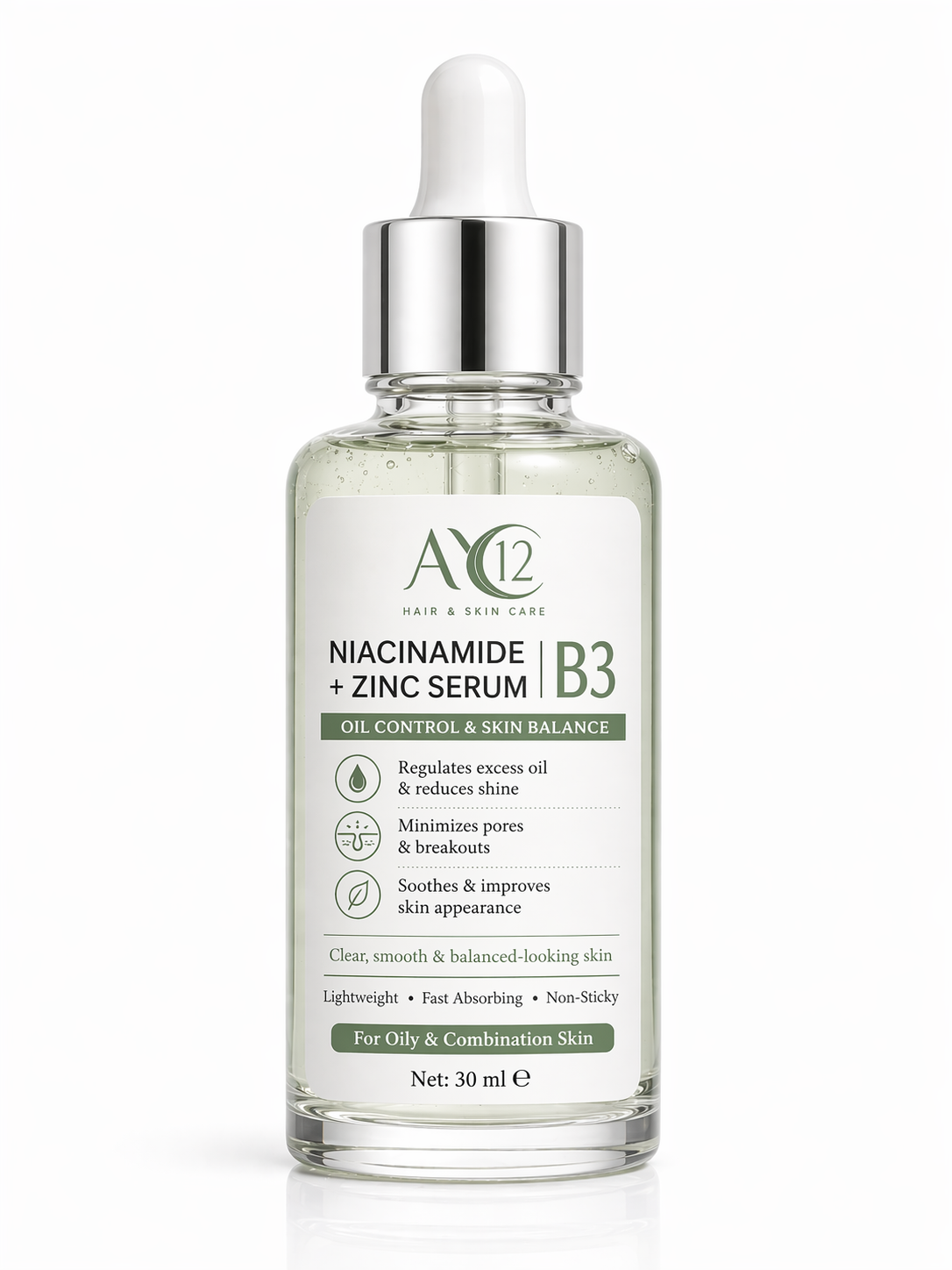 AY12 Niacinamide B3 serum, GMP manufactured